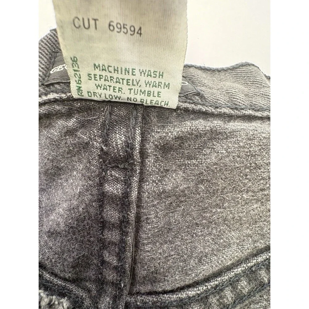 Vintage 90s GUESS by Georges Marciano Denim Shorts Womens 29 Black Gray USA